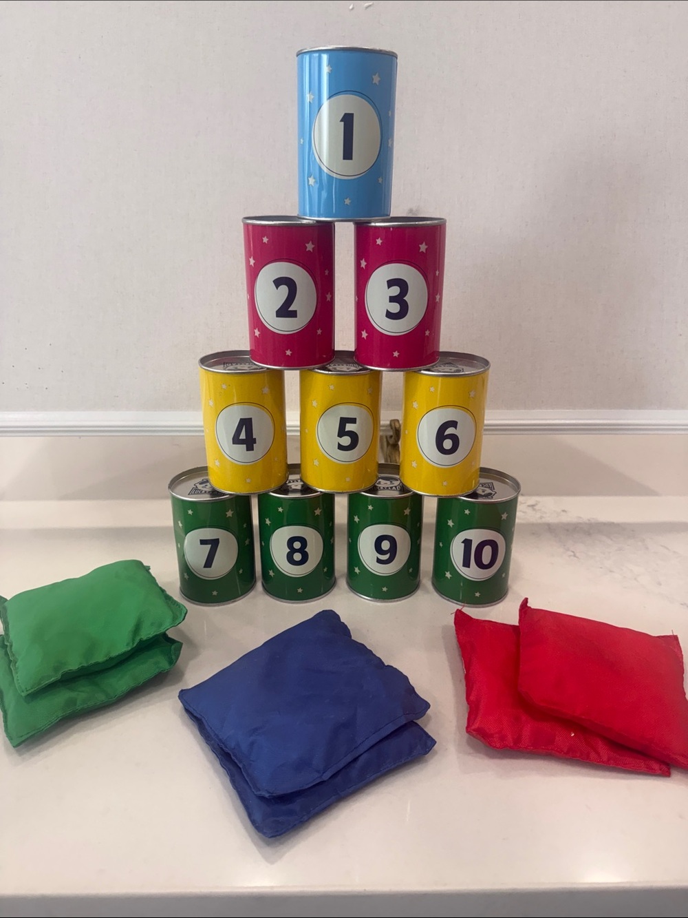 Kids Tin Can Alley Carnival Game - Multicolor